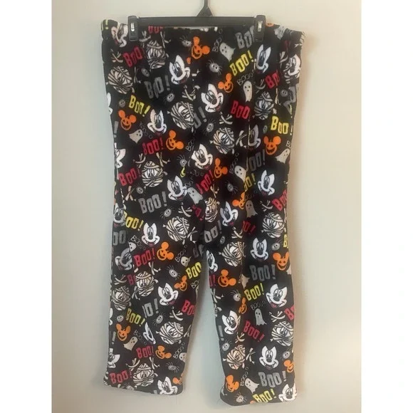 Disney Mickey Mouse Soft Plush Women's Fleece Pajama‎ Pants Halloween Ghost 3XL - Picture 3 of 4
